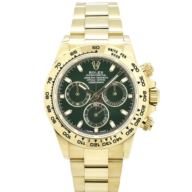ロレックス　ROLEX　コスモグラフ デイトナ　Ref.116508　グリーン　18KYG　40mm　USED　中古