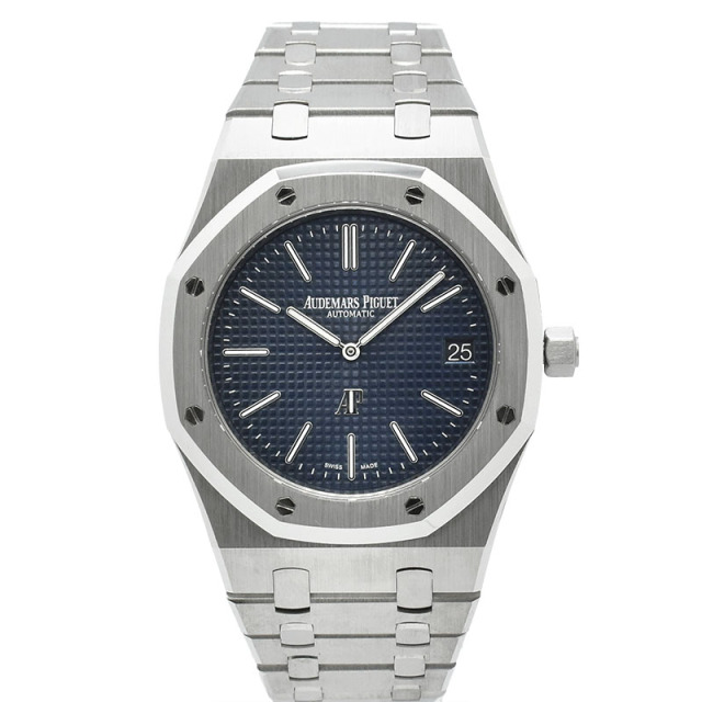 オーデマ・ピゲ　AUDEMARS PIGUET　ロイヤルオーク ジャンボ エクストラシン　15202ST.OO.1240ST.01　後期型モデル　39mm　SS　ブルー　未使用品