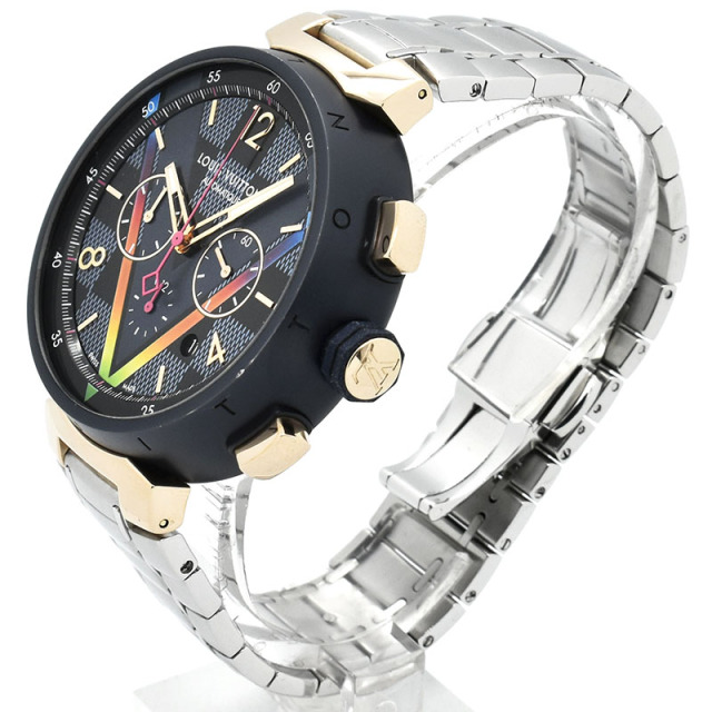 ルイ・ヴィトン LOUIS VUITTON QA159 タンブール スリムMM レインボー  