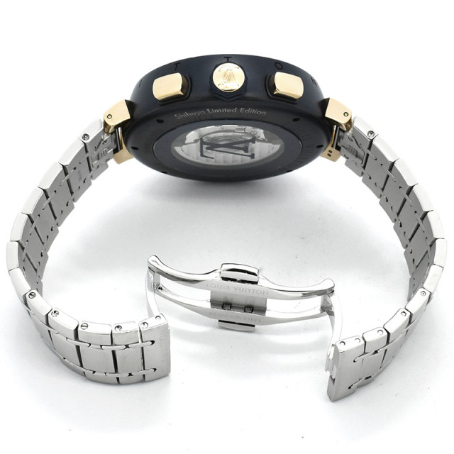 ルイヴィトン LOUIS VUITTON タンブール オートマティック クロノ  