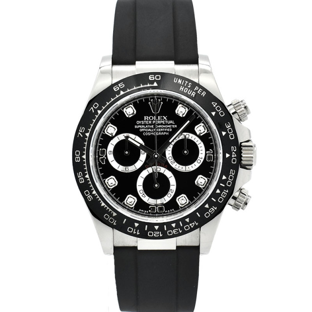 ロレックス　ROLEX　デイトナ　Ref.116519LNG　8Pダイヤ　18KWG　オイスターフレックス　40mm　USED　中古