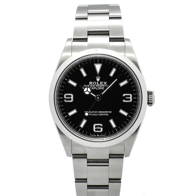 ロレックス　ROLEX　エクスプローラー 36　Ref.124270　36mm　ブラック　USED　中古