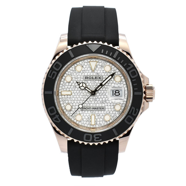 ロレックス　ROLEX　ヨットマスター40 パヴェダイヤ　Ref.126655　エバーローズゴールド　40mm　USED　中古