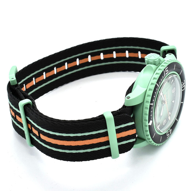 ブランパン×スウォッチ BLANCPAIN×Swatch フィフティファゾムス インディアンオーシャン SO35I100 バイオセラミック 42.3mm 未使用品
