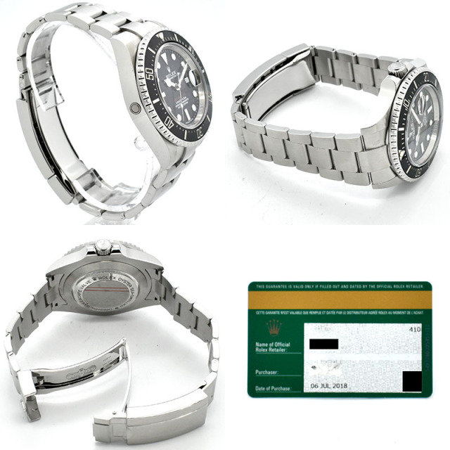 ロレックス ROLEX シードゥエラー Ref.126600 クラウン無し MK1ダイヤル 43mm ブラック USED 中古