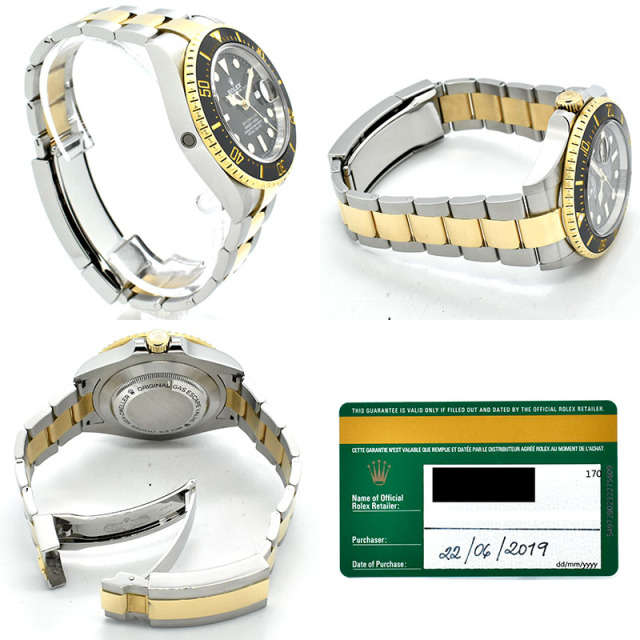 ロレックス ROLEX シードゥエラー Ref.126603 43mm ブラック 18KYG×SS USED 中古