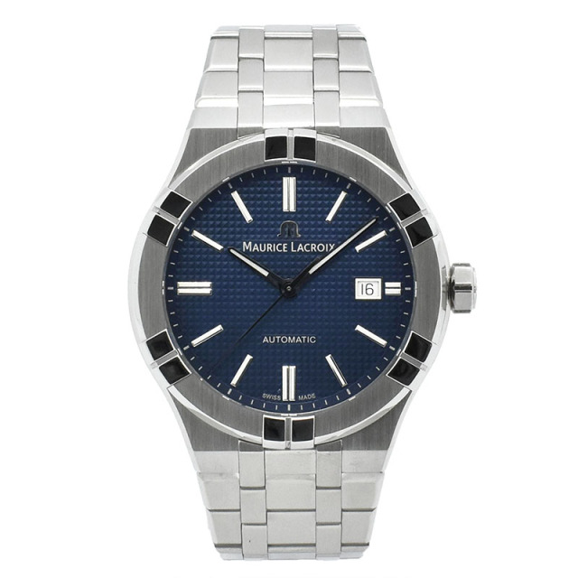 モーリスラクロア　MAURICE LACROIX　アイコン オートマティック　AI6008-SS002-430-1　42mm　ブルー　USED　中古