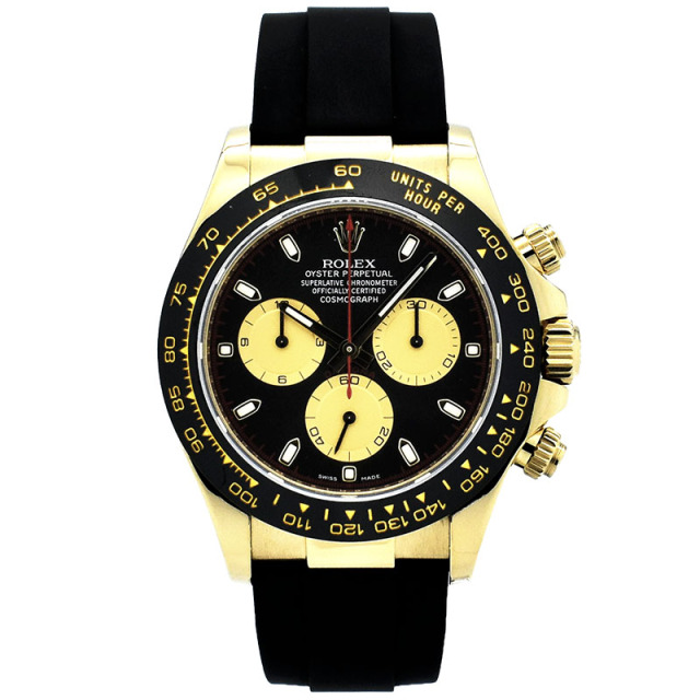ロレックス　ROLEX　デイトナ　Ref.116518LN　ブラック/シャンパン　オイスターフレックス　18KYG　USED　中古