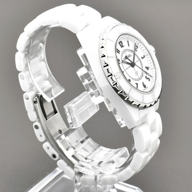 シャネル CHANEL J12 ホワイトセラミック H0968 後期型ダイヤル クォーツ 33mm USED 中古