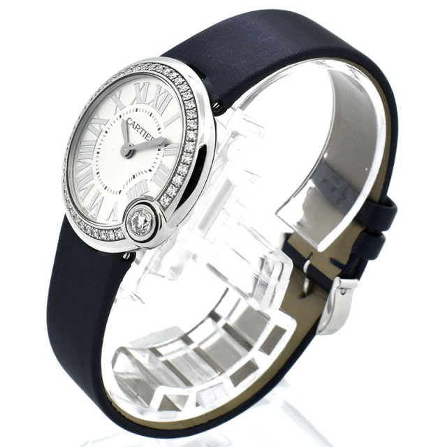 カルティエ CARTIER バロン ブラン ドゥ カルティエ ベゼルダイヤ W4BL0003 30mm USED 中古