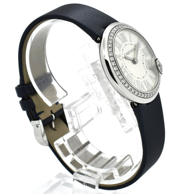 カルティエ CARTIER バロン ブラン ドゥ カルティエ ベゼルダイヤ W4BL0003 30mm USED 中古