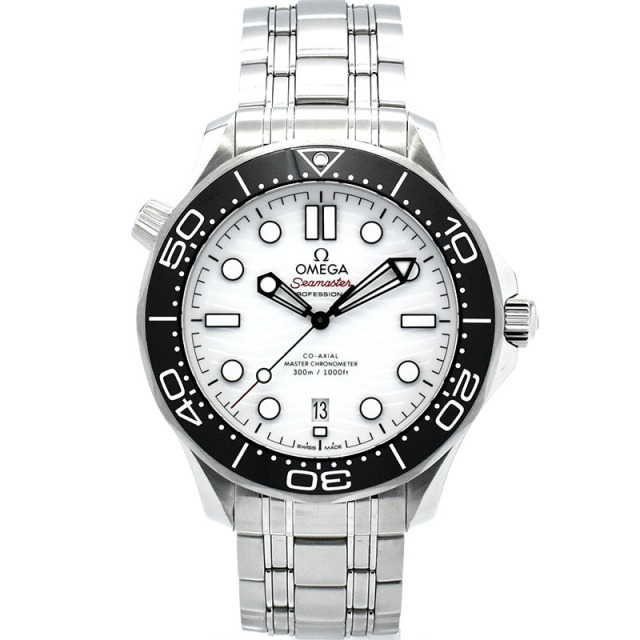 オメガ　OMEGA　シーマスター300 コーアクシャル マスタークロノメーター　210.30.42.20.04.001　ホワイト　42mm　USED　中古