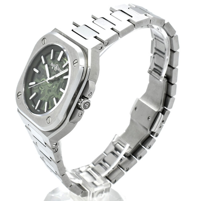 ベル&ロス BELL&ROSS BR 05 スケルトン グリーン BR05A-GN-SKST/SST 世界500本限定 40mm 未使用品