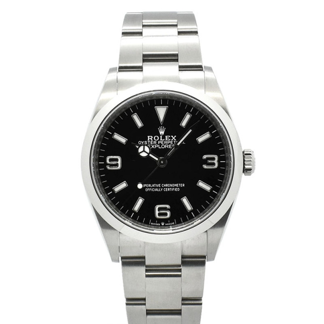 ロレックス　ROLEX　エクスプローラー 36　Ref.124270　36mm　ブラック　USED　中古