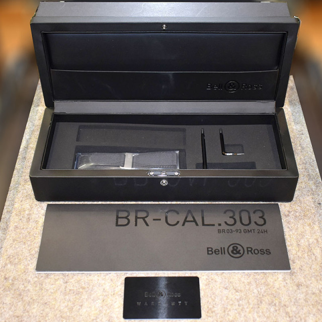 ベル&ロス BELL&ROSS BR03-93 GMT BR0393-GMT-ST/SCA 42mm ブラック USED 中古