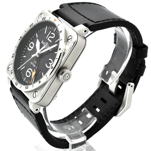 ベル&ロス BELL&ROSS BR03-93 GMT BR0393-GMT-ST/SCA 42mm ブラック USED 中古