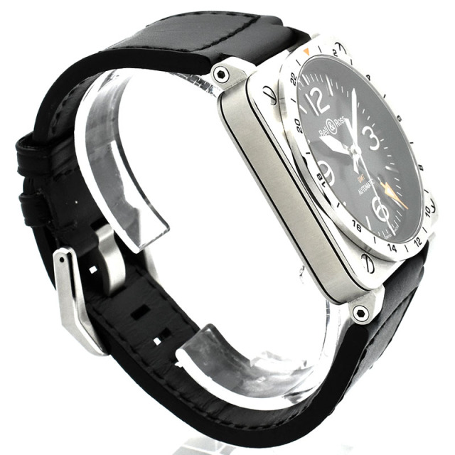 ベル&ロス BELL&ROSS BR03-93 GMT BR0393-GMT-ST/SCA 42mm ブラック USED 中古