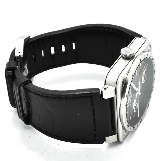 ベル&ロス BELL&ROSS BR03-93 GMT BR0393-GMT-ST/SCA 42mm ブラック USED 中古