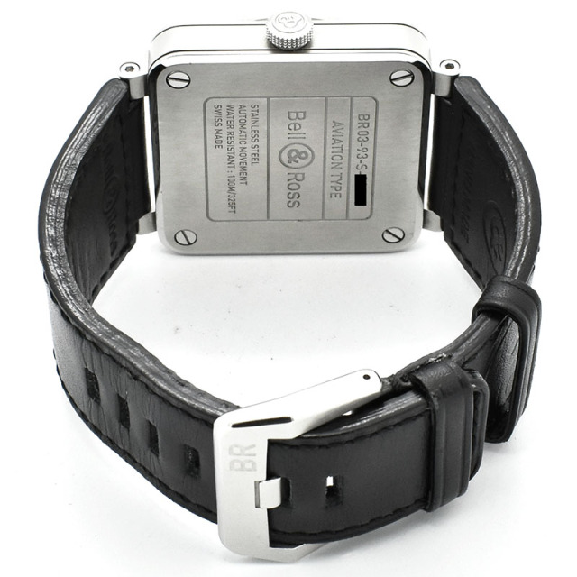 ベル&ロス BELL&ROSS BR03-93 GMT BR0393-GMT-ST/SCA 42mm ブラック USED 中古
