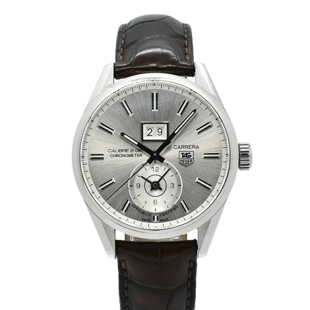 タグホイヤー　TAG HEUER　カレラ グランドデイト キャリバー8 GMT　WAR5011.FC6291　41mm　USED　中古