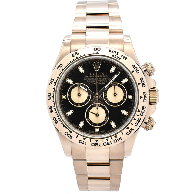 ロレックス　ROLEX　デイトナ　Ref.116505　エバーローズゴールド　ブラック/ピンク　ランダム番　40mm　USED　中古