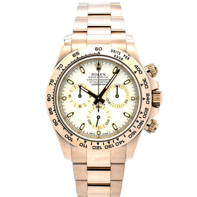 ロレックス　ROLEX　デイトナ　Ref.116505　エバーローズゴールド　アイボリー　ランダム番  40mm　USED　中古