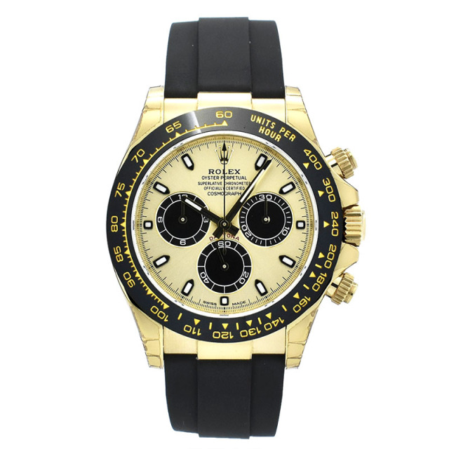 ロレックス　ROLEX　デイトナ　116518LN　シャンパン/ブラック　オイスターフレックス　18KYG　USED　中古
