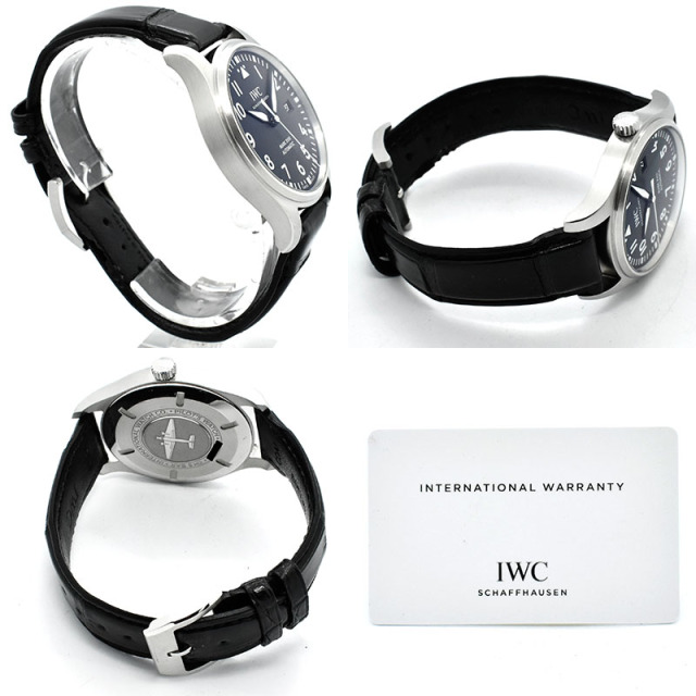 IWC パイロットウォッチ マーク18 IW327001 ブラック 革 40mm USED 中古