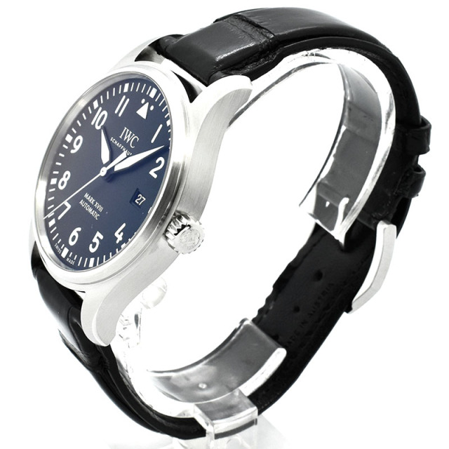 IWC パイロットウォッチ マーク18 IW327001 ブラック 革 40mm USED 中古