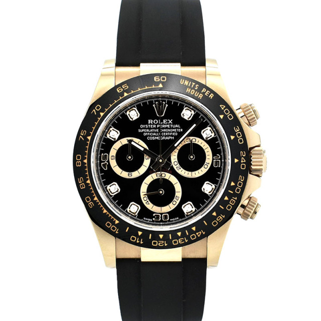 ロレックス　ROLEX　デイトナ　Ref.116515LNG　18KERG　8Pダイヤ　オイスターフレックスベルト　USED　中古