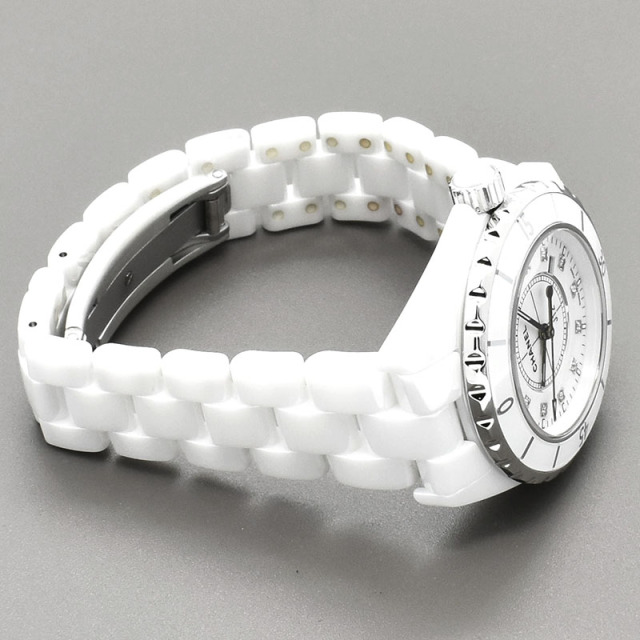 シャネル CHANEL J12 33mm Ref.H1628 12Pダイヤ クォーツ USED 中古