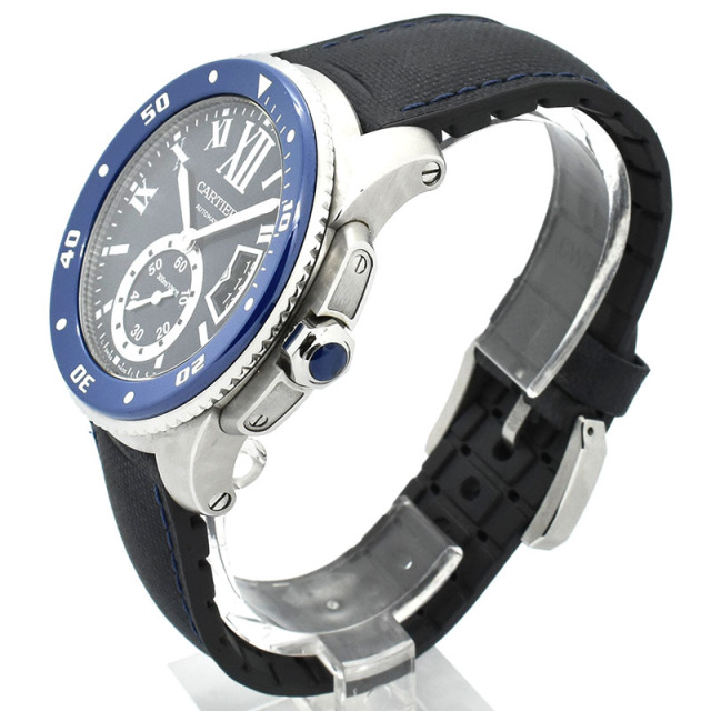 カルティエ CARTIER カリブル ドゥ カルティエ ダイバー WSCA0010 ブルー 42mm USED 中古