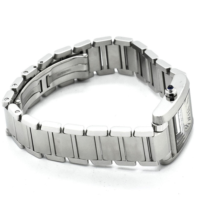 カルティエ CARTIER タンクフランセーズ SM W51008Q3 シルバー クォーツ 25×20mm USED 中古