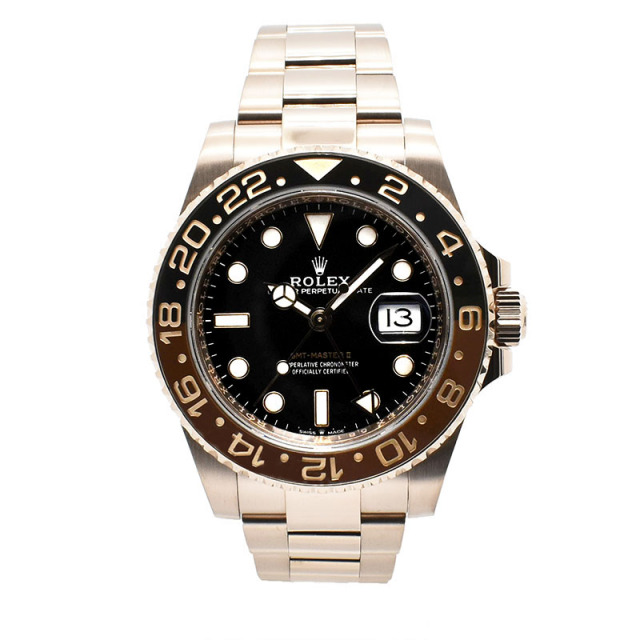 ロレックス　ROLEX　GMTマスター2　Ref.126715CHNR　ブラウン/ブラックベゼル　40mm　18KERG　USED　中古