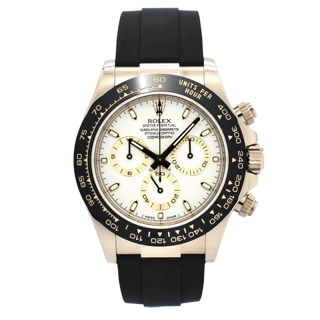 ロレックス　ROLEX　デイトナ　Ref.116515LN　18KERG　アイボリー　オイスターフレックス　USED　中古