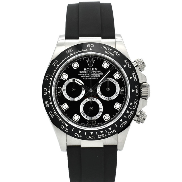 ロレックス　ROLEX　デイトナ　Ref.116519LNG　8Pダイヤ　18KWG　オイスターフレックス　40mm　USED　中古