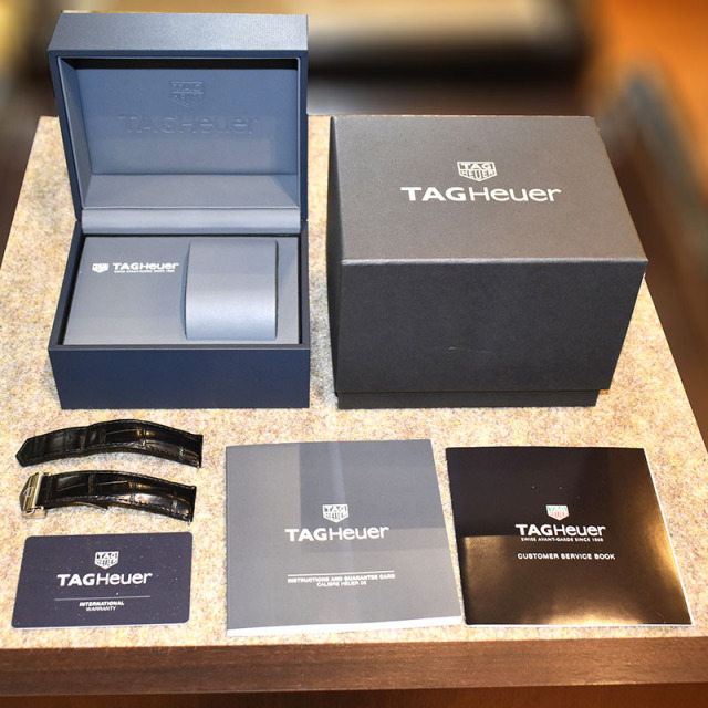 タグホイヤー TAG HEUER カレラ キャリバーホイヤー02 スポーツ クロノグラフ CBN2A5A.FC6481 44mm USED 中古