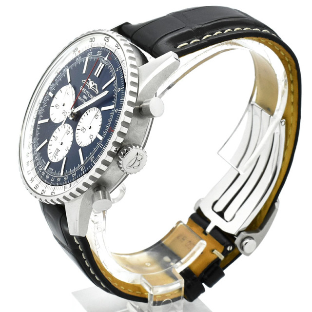 ブライトリング BREITLING ナビタイマーB01 クロノグラフ 46 AB0137211C1P1 ブルー/シルバー 46mm USED 中古