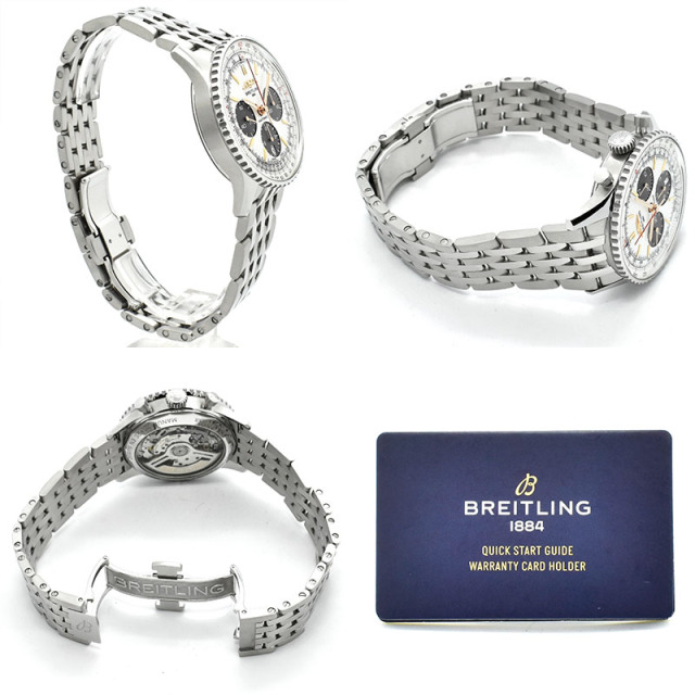 ブライトリング BREITLING ナビタイマーB01 クロノグラフ 41 ジャパンリミテッド AB0139211A1A1 ホワイトシェル USED 中古