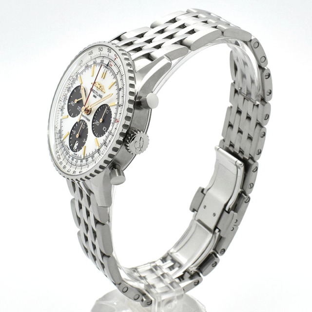 ブライトリング BREITLING ナビタイマーB01 クロノグラフ 41 ジャパンリミテッド AB0139211A1A1 ホワイトシェル USED 中古