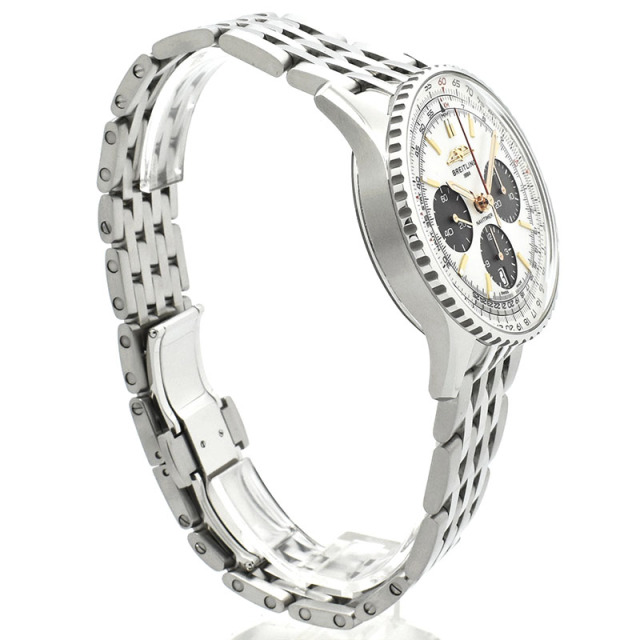 ブライトリング BREITLING ナビタイマーB01 クロノグラフ 41 ジャパンリミテッド AB0139211A1A1 ホワイトシェル USED 中古