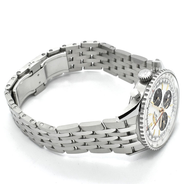 ブライトリング BREITLING ナビタイマーB01 クロノグラフ 41 ジャパンリミテッド AB0139211A1A1 ホワイトシェル USED 中古