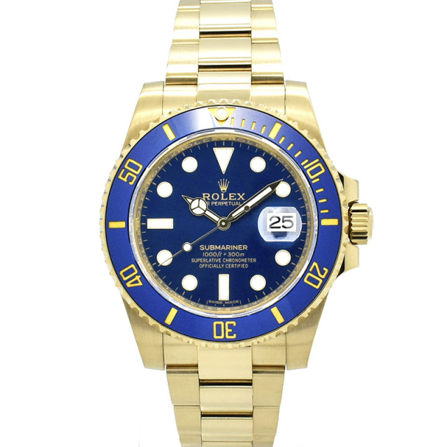 ロレックス　ROLEX　サブマリーナデイト　Ref.116618LB　18KYG　ランダム番　40mm　USED　中古