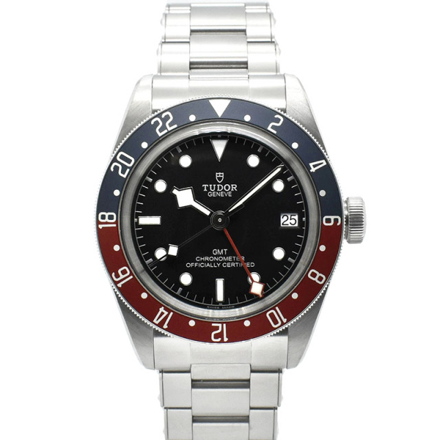 チューダー(チュードル)　TUDOR　ヘリテージ ブラックベイ GMT 青赤ベゼル　Ref.79830RB　41mm　ブラック　USED　中古