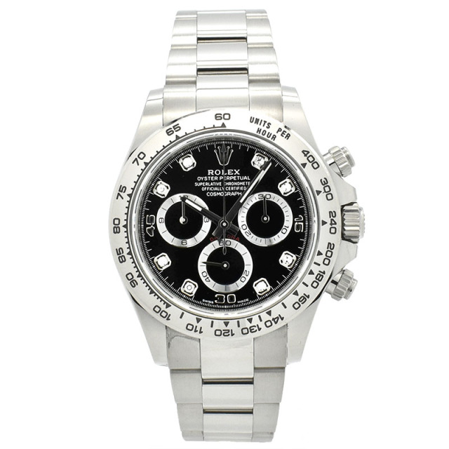 ロレックス　ROLEX　コスモグラフ デイトナ　Ref.116509G　ブラック　8Pダイヤ　18KWG　40mm　ランダム番　未使用品