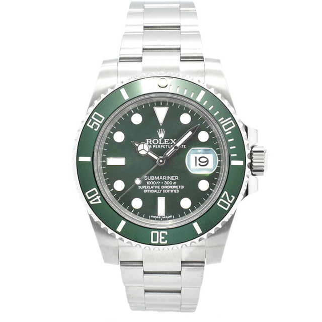 ロレックス　ROLEX　サブマリーナデイト グリーン　Ref.116610LV　ランダム番　USED　中古