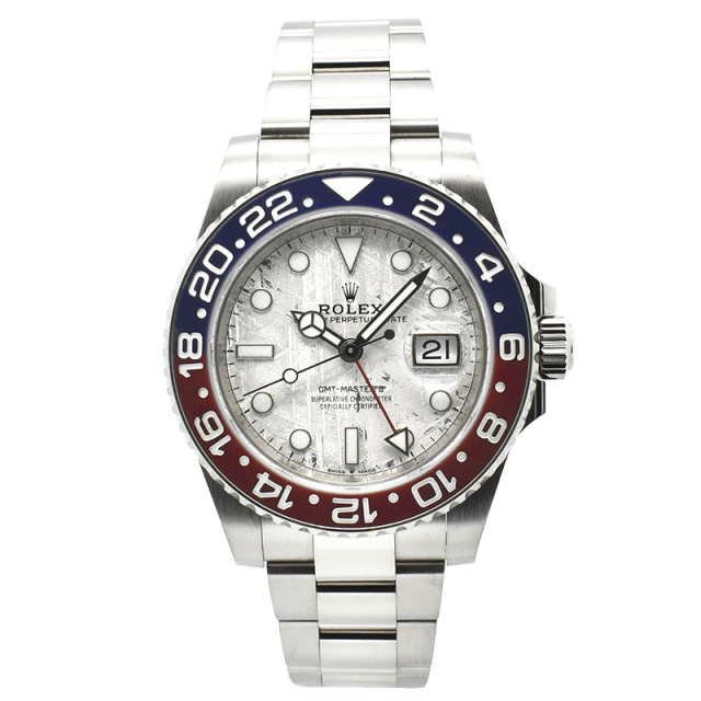 ロレックス　ROLEX　GMTマスター2　Ref.126719BLRO　ブルー/レッドベゼル　メテオライト　18KWG　40mm　USED　中古