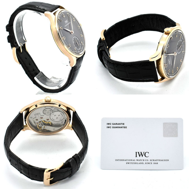 IWC ポルトギーゼ ハンドワインド IW545406 18KPG 44mm グレー USED 中古