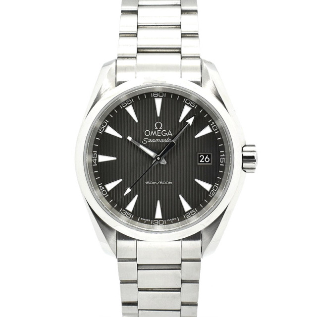 オメガ　OMEGA　シーマスター　アクアテラ　231.10.39.60.06.001　グレータペストリー　クォーツ　38.5mm　USED　中古