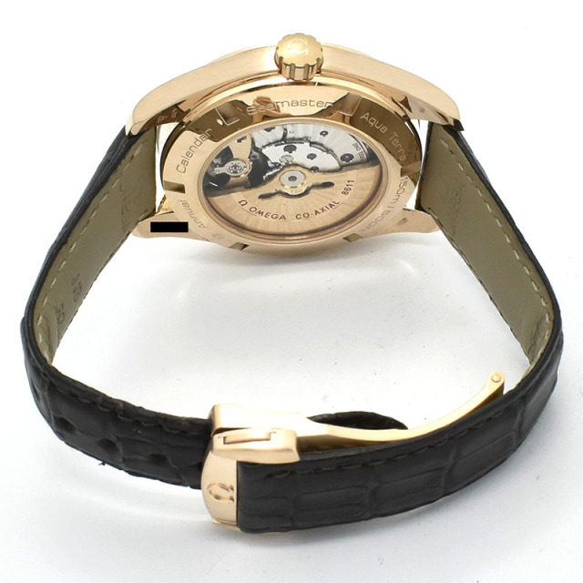 オメガ OMEGA シーマスター アクアテラ アニュアルカレンダー 231.53.43.22.06.001 18KRG 43mm ブラック USED 中古